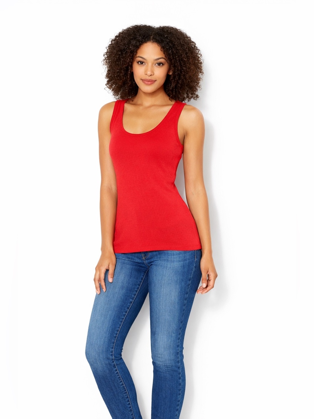 Rue 21 Brushed Red Basic Knit Tank (XL)